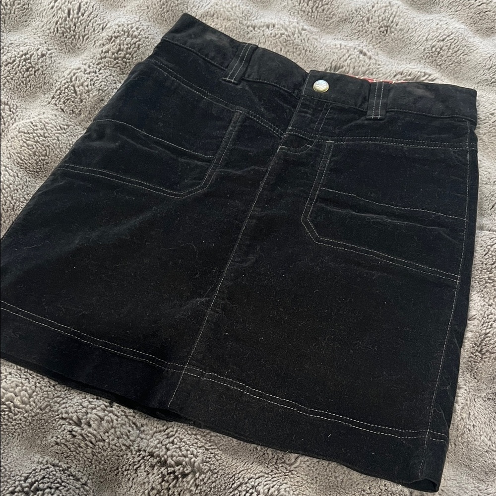 Black velvet utility skirt from Athleta.  EUC - size 2